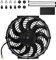 MuHize Automotive Electric Cooling Fan - 12inch Car Radiator Cooling Fan(2025 New), High Performance Fans, Push/Pull Electric Engine Cooling Assembly Reversible 12V 80W with Mount Kit
