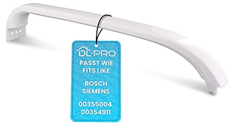 DL-pro Türgriff für Bosch Siemens Neff 355004 00355004 354911 00354911 370x54x28mm Kunststoff Griff Kühlschrankgriff Handgriff Türöffner für Kühlschrank Gefrierschrank KühlGefrierKombination