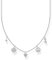Thomas Sabo Damen Halskette mit Symbolen 925er Sterlingsilber mit Zirkonia, Länge: 38cm - 42cm, KE2123-051-14-L42V