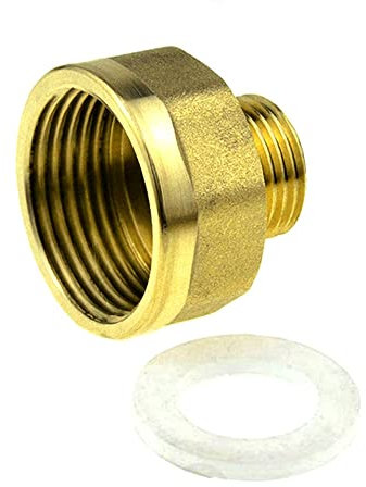 bzcemind Ottone Femmina a Maschio Filettato Esagonale Boccola Riduttore Rame Raccordo Acqua Gas Adattatore Connettore Accoppiatore Femmina 08 1 BSP-Maschio 04 1/2 BSP