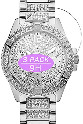 ノーブランド品 VacFun Lot de 3 Protection d'écran en Verre Trempé, compatible avec Guess W1156L1 watch, 9H Film Protecteur Tempered Glass Screen Protector NewVersion