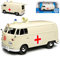 Motormax Volkwagen T1 Kasten Krankenwagen Notarzt Cream Beige Samba Bully Bus 1950-1967 1/24 Modell Auto