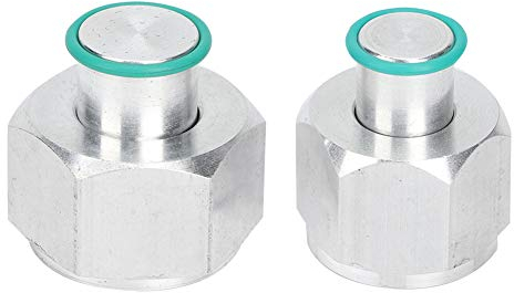 aqxreight Raccords de Climatisation, 2 Pièces Arrière AC Block Off Kit Accessoires de Modification de Voiture Adaptés pour Caravane 2004-2011