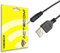 actecom® Cable usb Cargador para Tablet android mp3 2.5mm 5v 2A 1m alimentación DC Carga usb Tablet Cable alimentación USB DC Apto para tablet y mp3 (Negro)