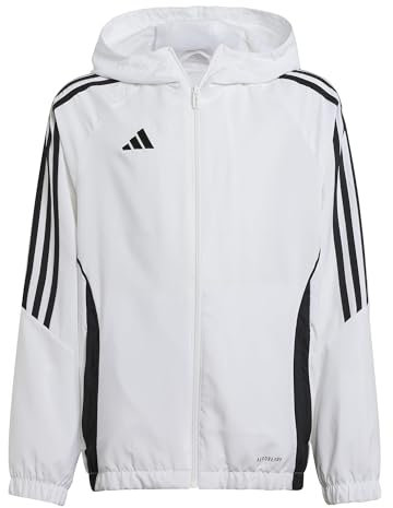 adidas Coupe-vent Tiro 24 pour garçon, Blanc/noir, S