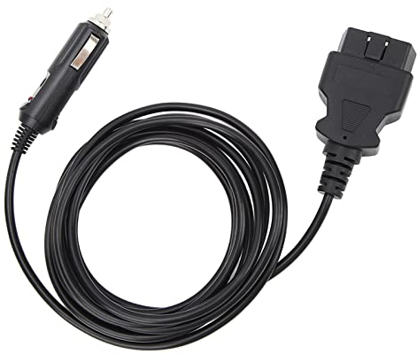 Ymiko Zigarettenanzünder auf OBD2-Buchse, Stromkabel, ECU-Speicherschoner-Anschluss, OBD2-Notstromversorgungskabel, 24 V, Auto-Computer-Speicherschoner