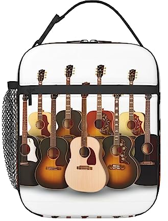 OPSREY Tragbare isolierte Lunchbox mit Gitarren-Aufdruck