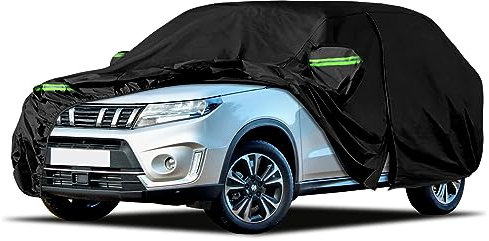 Autoabdeckung Wasserdicht Passend für Suzuki Vitara 2015-2025, Atmungsaktiv Vollgarage Autoplane für Regen Sonne Staub Schutz Auto Abdeckplane Abdeckung