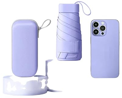 NOGRAX Parasol umbrella uv protection Ultraviolet Umbrella Mini Umbrella Sunscreen Blocks Ultraviolet Rays Light Easy Carry Personal-Purple