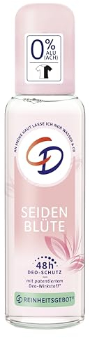 CD Deo Zerstäuber Seidenblüte 1x 75 ml, Deodorant ohne Aluminiumsalze, langanhaltender Schutz für 48 h, für empfindliche Haut geeignet, vegan, Körperpflege