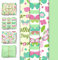 NICROLANDEE 24 Blatt Seidenpapier Geschenkpapier zum Muttertag, Grün DIY Seidenpapier zum Verpacken von Geschenken, Geschenkpapier mit Schmetterlingsblumen für Geburtstag von Müttern