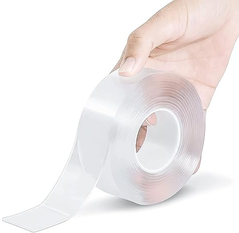 Doppelseitiges Stark Klebeband 3M x 2CM x 2MM - Dickes Transparent Nano Klebeband Ablösbar, Doppelseitiges Klebeband, Klebeband Doppelseitig für Foto Wand, Küche, Zuhause, Auto & Outdoor