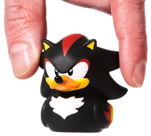 TUBBZ NS4724 Mini Shadow Sammelfigur aus Vinyl-Gummi-Ente-Offizielles Sonic The Hedgehog Merchandise, Einheitsgröße