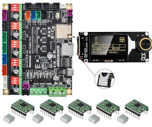 Twoeagles MKS TinyBee 3D Drucker Steuerplatine ESP32 MCU 3D Drucker Teile 3D Touch TFT35 Bildschirm Wifi Funktion WEB Steuerung TMC2209 Treiber (Package 9)