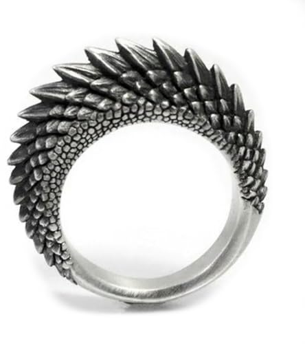Caiduoduo Retro Alloy Lizard Chameleon Red Blue Green Eye Ring Personality Gothic Open Ring Creative Ring Jewelry