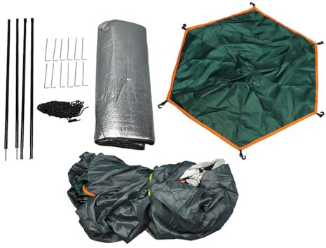 Faltbares Outdoor-Zelt, Hex-Campingzelt, Automatischer, Sofort Aufbaubarer Sonnenschutz für Picknick