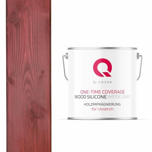 Q-COVER Holzimprägnierung Für 1 Anstrich | Sakura 5L | Holzschutz | 2 In 1 | Grundierung Mit Schutz | Farbimprägnierung | Imprägniermittel | Innen & Außen