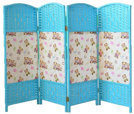 GOFOME Trennwand Raumteiler Holz, Paravent Raumteiler Innen, Room Divider Wall Stellwand, Spanische Wand, Raum Abtrennung Faltbar, Sichtschutz Holz für Balkon/Garten/Terrasse/Japanische Deko Zimmer