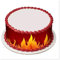 Tortenbänder Flammen 01 3 Teilig aus Fondant Tortenband essbar Geburtstag, Feuerwehr, Flamnen