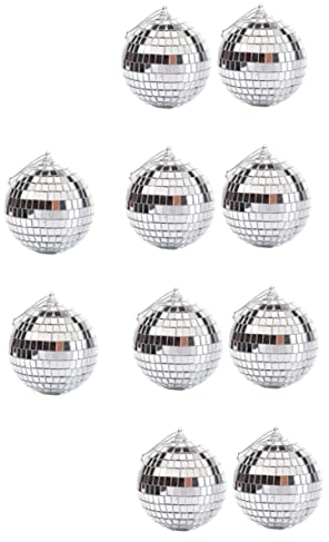 IMIKEYA 18 Stück Spiegel Reflektierende Kugel Spiegelkugel Zum Aufhängen Reflektierende Kugel Disco Kugel Party Hängekugel Weihnachts Glaskugel Weihnachtskugel Anhänger Weihnachts