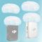 YOUSHARES DJI Mic 2 Wind Muff - 4 Packs Furry Microphone Windscreen Mic Windshield for DJI Mic 2 Wireless Lavalier Microphone for Record Interview(White)