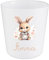 Gobelet Enfant Personnalisé Lapin – Gobelet Incassable 230ml Sans BPA – Tasse Prénom Crèche ou École – Cadeau Rentrée Scolaire Bébé ou Fille