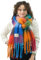 Xifrika Damenschal Winter XXL 248x39cm – Bunt Kariert – Weich, Warm, Extra Groß – 100 % Polyester mit Fransen – Für den täglichen Gebrauch
