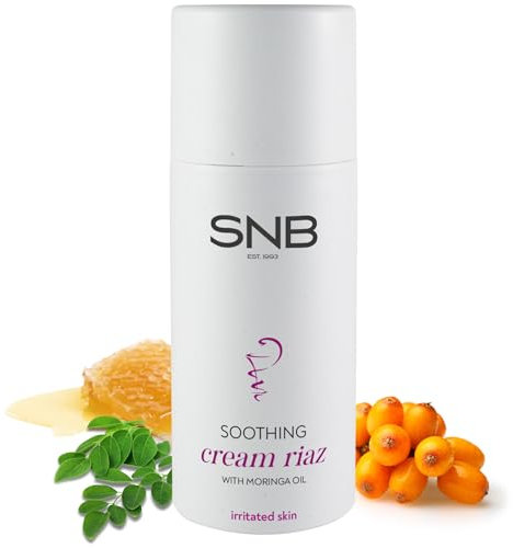 SNB Professional RIAZ Beruhigende Creme 100 mit Moringaöl, Zeolith, Propolis-Extrakt, Allantoin, Ichthyol | Hautpflege und Gesichtspflege | Gesichtscreme | Mit 85% natürlichen Inhaltsstoffen