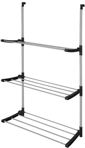 hausleben Séchoir à linge compact et portable pour portes – Surface de séchage de 6,5 m, montage sur portes, armoires et douches