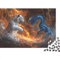 Dragon Tiger Jigsaw Puzzles 1000 Pieces Lightning Battle for Adults Educational Game Challenge Toy Impossible Puzzle Colourful Furniture Decoration 1000pcs (75x50cm)