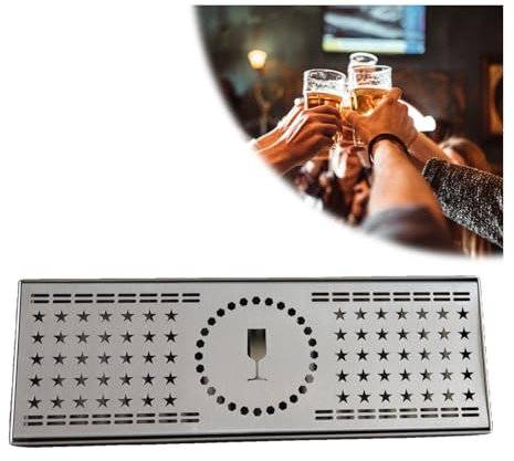 XFDZQQG Acero Inoxidable Bandeja De Goteo Cerveza,Bandeja De Recepción para Bar Restaurante Hotel,Bandejas para Servir Extraíble Mostrador,700 * 180 * 30mm