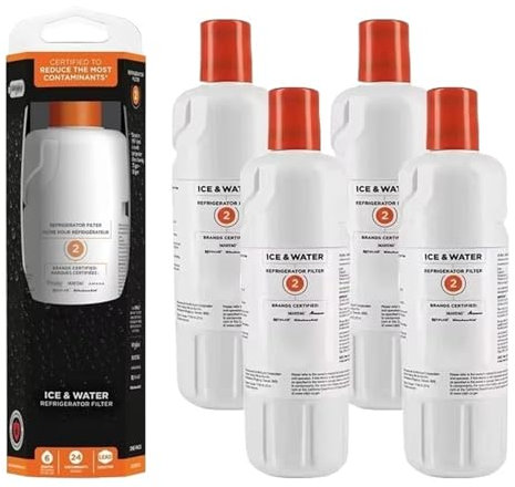 Ersetzen Sie Den Kühlschrank-Wasserfilter, Kompatibel Mit Everydrop, Kompatibel Mit Whirlpool, Filter 2, EDR2RXD1, Kompatibel Mit Element, W10413645A WRF989SDAB(2PCS)