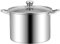 30cm Stainless Steel Stock Pot with Lid - Versatile Stew Pot for Household Cooking, Compatible with Gas & Induction Cooktops - Durable, Easy to Clean, Ideal for Catering