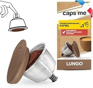 Capsules Réutilisables Compatibles Machines Nescafé Dolce Gusto - Inox | Rechargeable I Inox I Brevetée I Facile à vider I Made in France