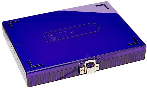 Heathrow Scientific HD15988H True North Slide Box 100 Seater Polycarbonate 208mm Width x 175mm Height x 34mm Depth Purple