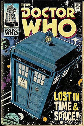 DOCTOR WHO Poster Tardis Comic (61cm x 91,5cm) + weiße Geschenkverpackung. Verschenkfertig!