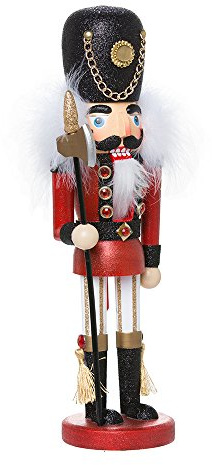 Kurt Adler HA0373 15 Hollywood Red & Black Soldier Nutcracker