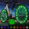 Activ Life Éclairage LED pour Roue de vélo : Visible sous Tous Les Angles pour Une sécurité et Un Style ultimes – Piles incluses, Lot de 2 pneus, Vert