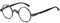Eyekepper Runden Lesebrille ein wenig groß als Vintage Professor Oval Leser (Grau Streifen,+1.00)