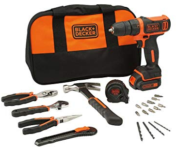 Black&Decker BDCDC18HTSA Single Drill Electric Cordless 18 Volts/1.5 Amps Chuck Self-Tightening