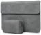 HYZUO 15 Inch Laptop Sleeve Bag for 2025-2023 MacBook Air 15 M4 A3241 M3 A3114 M2 A2941, 15 Surface Laptop 7/6/5/4/3, MacBook Pro 15, Faux Suede Leather Case with Pouch, Dark Grey-H
