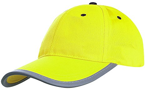 AYKRM Headwear Hi-Vis Cap - Reflektierende Sichtbarkeit Baseball Baseballmütze Reflektierende Cap … (Neon Grün, Einheit Grosse)