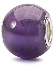 Trollbeads Runde Edelstein Beads (Amethyst)