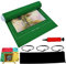 BangShou Jigsaw Mat, Puzzle Roll Mat, Portable Jigroll up to 2000/1500 Pieces Jigsaw Board, Foldable Puzzle Saver Storage Felt Pad with inflatable Pump (Green)
