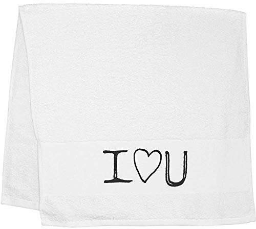 Azeeda 'Ich Liebe Dich' Handtuch/Gästetuch (TL00000304)