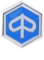 Emblem Aufkleber Piaggio Logo 3,6x3,3 cm für Piaggio NRG TPH Sfera Zip