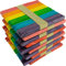MCE-Commerce A00511115 Bastelhölzer zum Basteln aus Birkenholz, bunt Sortiert, 114x10x2mm, 500 Stück