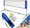 KESSER® Badmintonnetz Tennisnetz | Federballnetz 3-Fach-Höhenverstellbar 107/120/155cm, stabiles Gestell, Set mit Netz, 3X Federball & 3X Tennisball, Montagezubehör, Transporttasche, Indoor & Outdoor