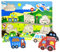 RB&G Holzpuzzle für Kinder Speilzeig für Baby Kleinkinder ab 1 Jahr mit großen Teilen Feuerwehr, Polizei, Flugzeug, Eisenbahn