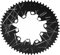 SPYMINNPOO Fahrrad-Kettenblatt, 58 Zähne, Rund, Oval, Scheiben-Kettenblatt, Aluminiumlegierung, Schmal, Breit, Einzelkettenblatt, 110/130 Mm Lochkreis, für Rennrad-Falträder